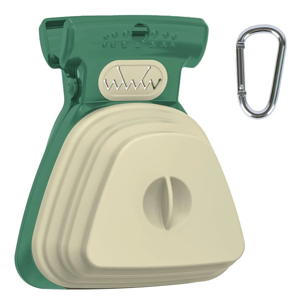 Superdesign Dog Poop Scooper - Suitable for Small and Large Dogs, for Yard and Walking, Adjustable Leather and Bag Attachment, Perfect for Travel and Camping