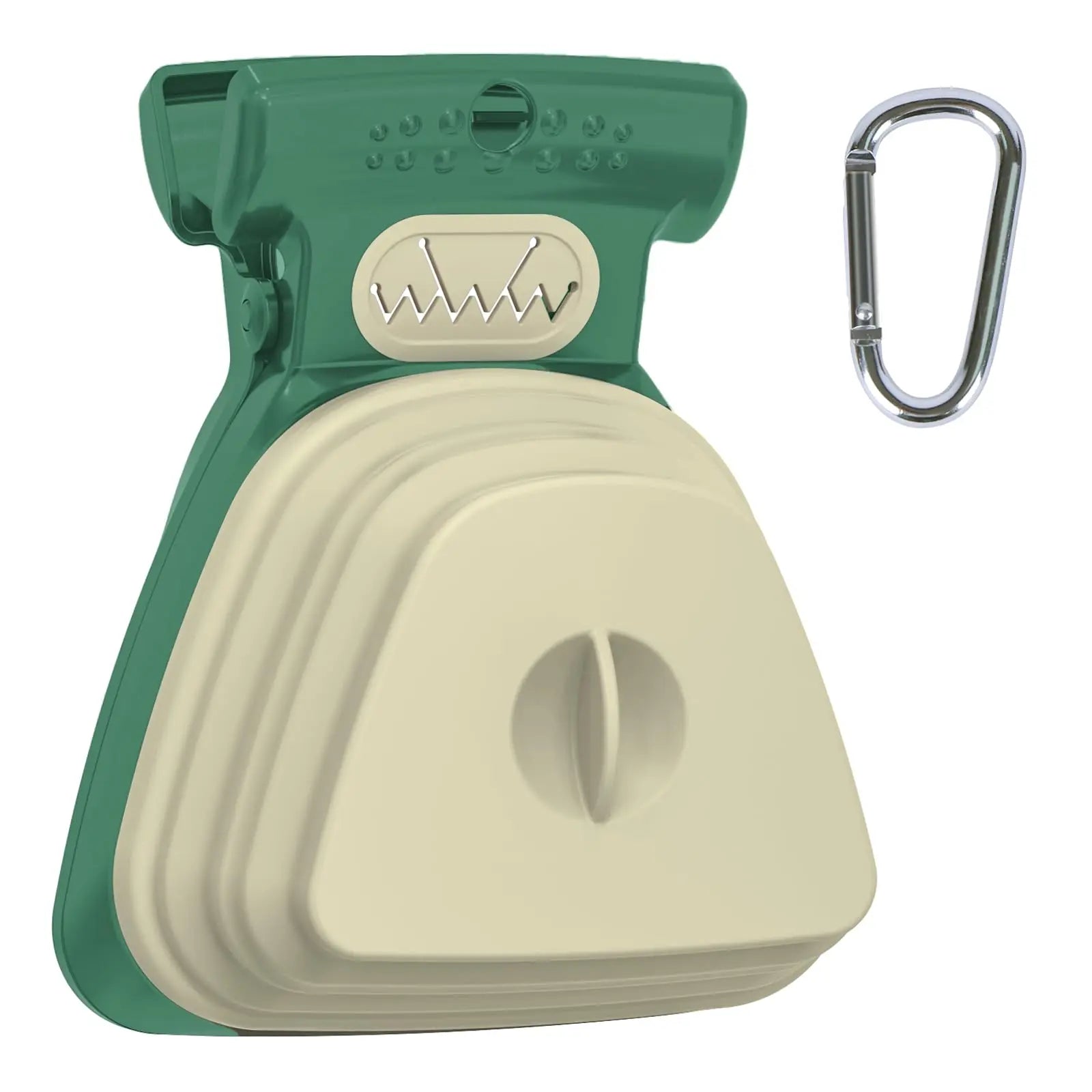 Superdesign Dog Poop Scooper - Suitable for Small and Large Dogs, for Yard and Walking, Adjustable Leather and Bag Attachment, Perfect for Travel and Camping