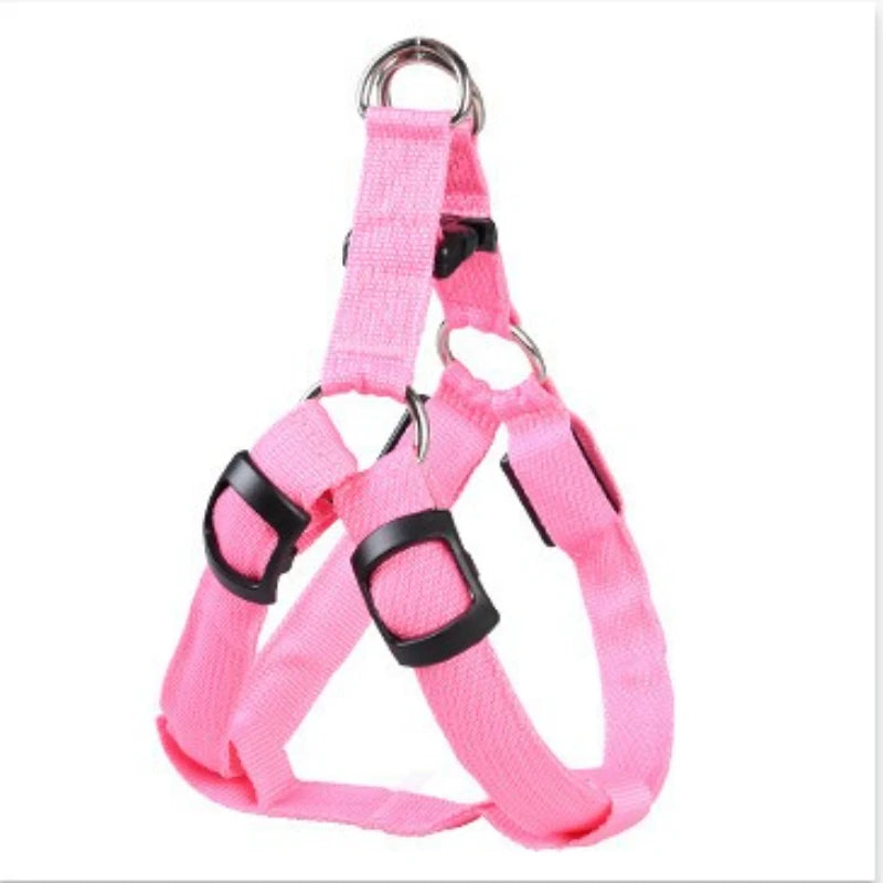 Outdoor Luminous Pet Supplies LED Luminous Dog Chest Harness Large Dog Traction Dog Walking Supplies To Prevent Getting Lost New