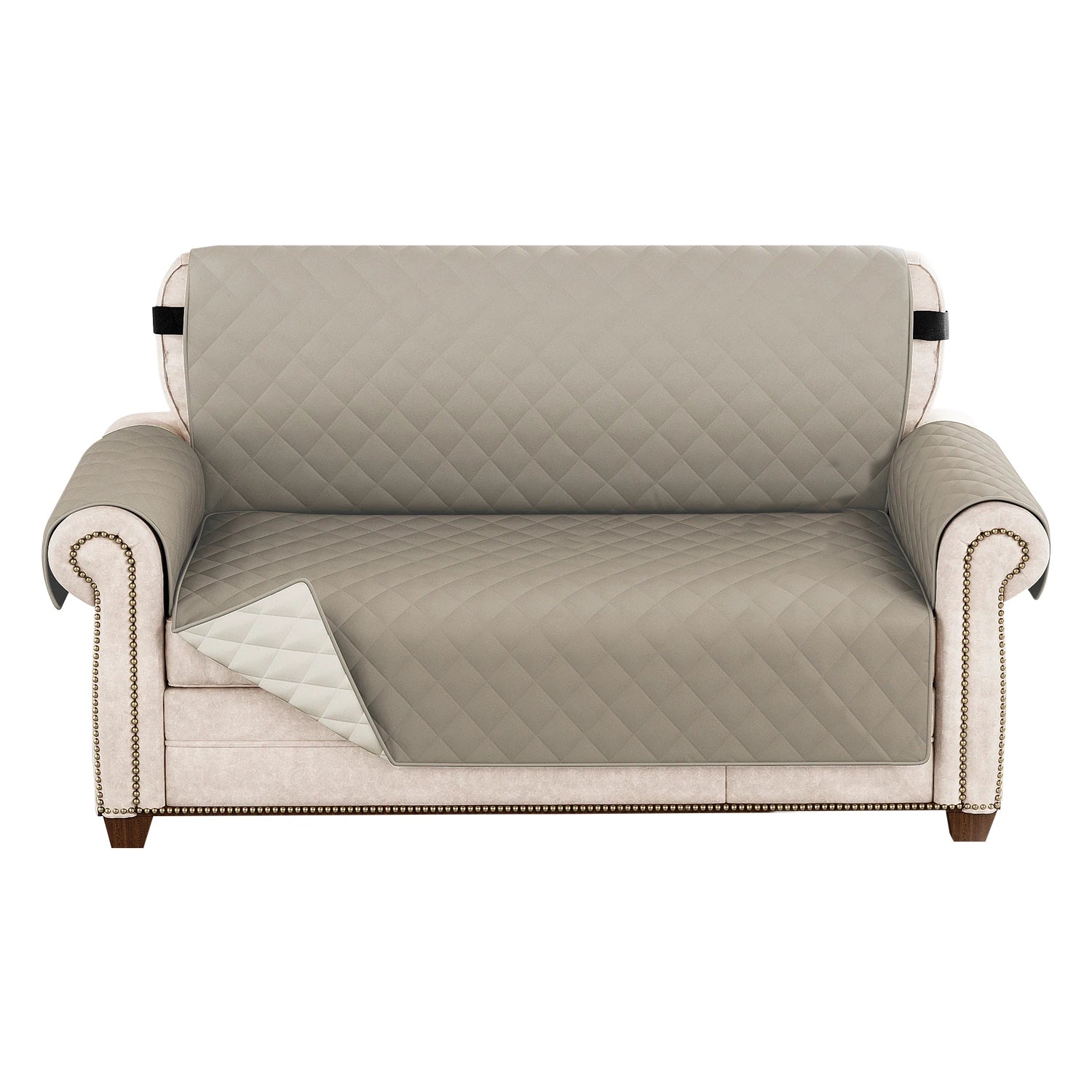 1pc Waterproof Pet-Friendly Sofa Cover with Diamond Pattern Design - Easy Clean, Modern Slipcover for Living Room & Office Decor