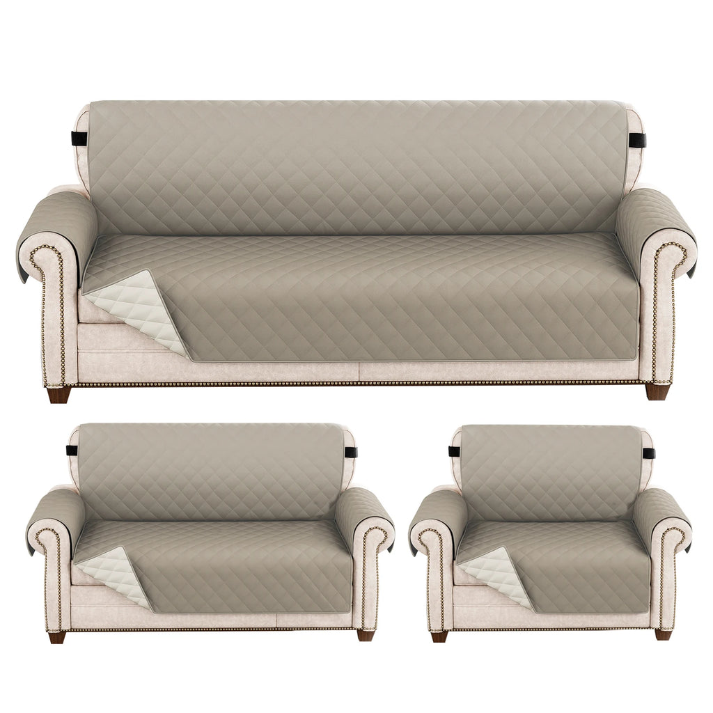 1pc Waterproof Pet-Friendly Sofa Cover with Diamond Pattern Design - Easy Clean, Modern Slipcover for Living Room & Office Decor