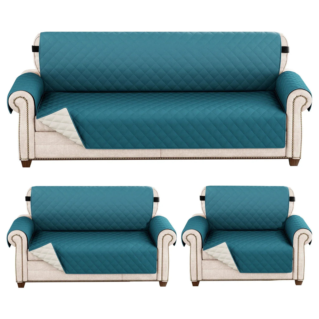 1pc Waterproof Pet-Friendly Sofa Cover with Diamond Pattern Design - Easy Clean, Modern Slipcover for Living Room & Office Decor