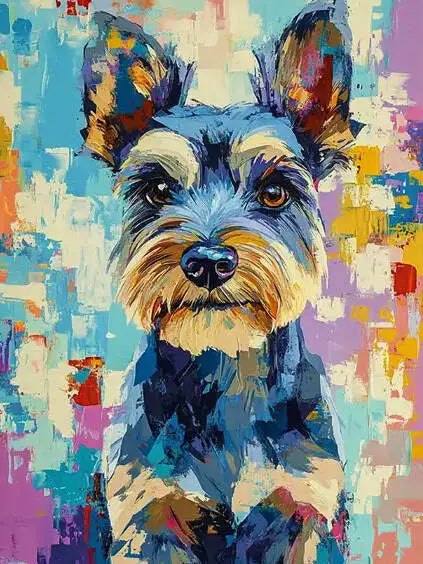 DIY Coloring By Numbers Dog Digital Oil Painting Animal Puppy Paint By Number Kits Picture Artcraft On Canvas Handpainted Gift