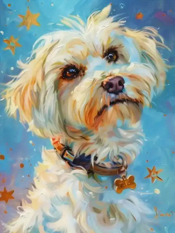 DIY Coloring By Numbers Dog Digital Oil Painting Animal Puppy Paint By Number Kits Picture Artcraft On Canvas Handpainted Gift