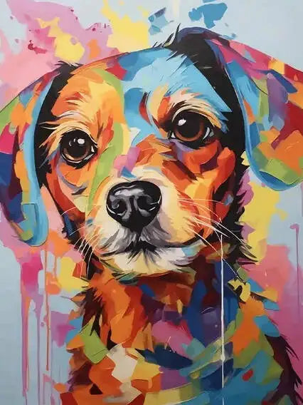 DIY Coloring By Numbers Dog Digital Oil Painting Animal Puppy Paint By Number Kits Picture Artcraft On Canvas Handpainted Gift