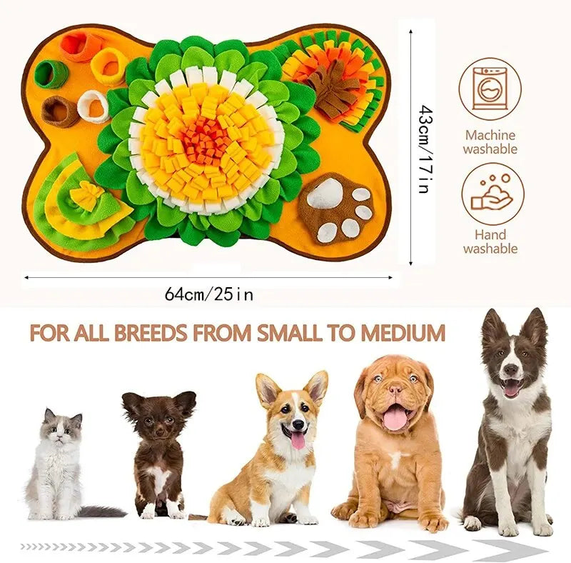 New Pet Smell Mat Foraging Smell Training Blanket Entertainment Interactive Dog Slow Food Mat Training Educational Pet Toys