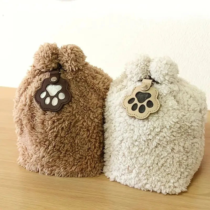 5pcs Cute Leather Portable Pendant Keyrings Cat Paw Pet Hair Holder Keychains for animal Lovers Accessories Wholesale Key chains