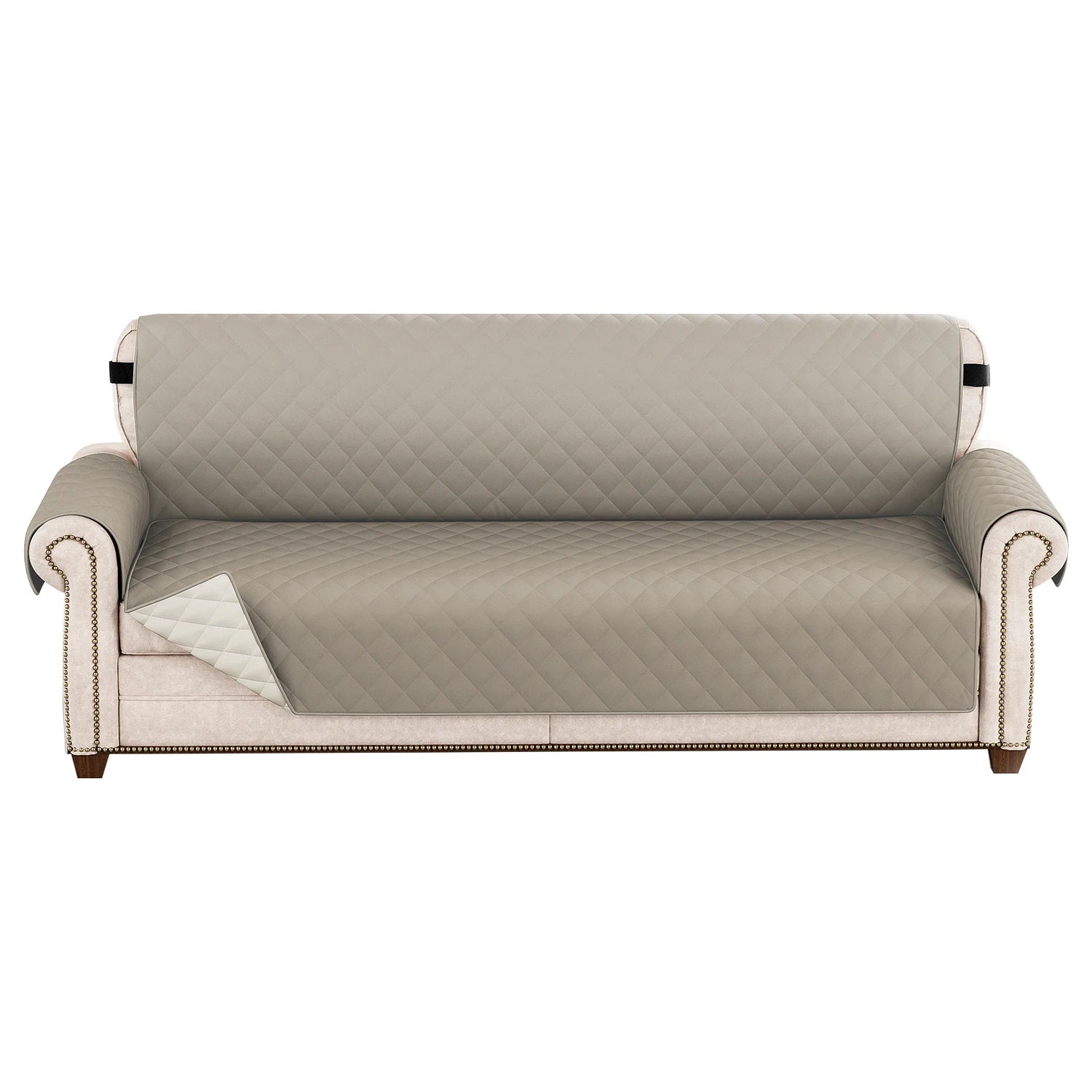 1pc Waterproof Pet-Friendly Sofa Cover with Diamond Pattern Design - Easy Clean, Modern Slipcover for Living Room & Office Decor