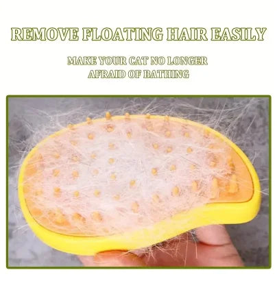 Steam hair removal brush electric spray cat hair brush three in one silicone brush used to massage pets remove floating hairs