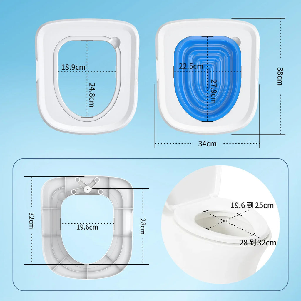 Upgrade Cat Toilet Trainer Reusable Training Toilet For Cat Plastic Training Set Cat Litter Box Mat Toilet Cats Training Product