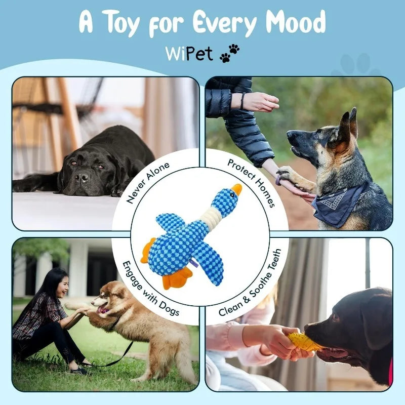 Indestructible Cat Dog Toys for Aggressive Chewers Cats Dogs,Chew Squeak Toy Cats Dogs Interactive Plush Doll Pet Products