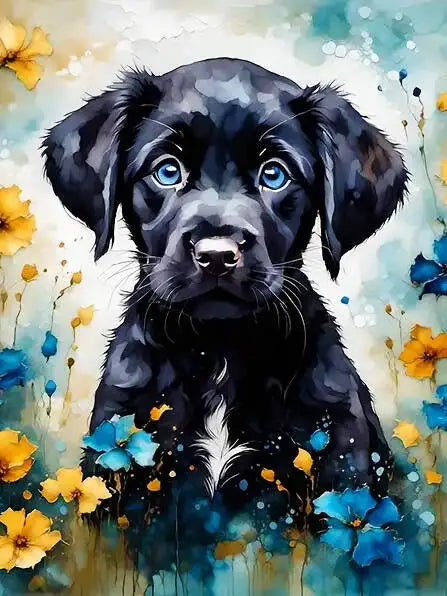 DIY Coloring By Numbers Dog Digital Oil Painting Animal Puppy Paint By Number Kits Picture Artcraft On Canvas Handpainted Gift