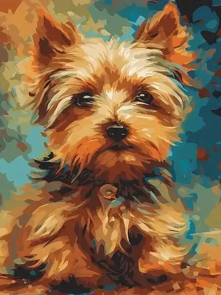 DIY Coloring By Numbers Dog Digital Oil Painting Animal Puppy Paint By Number Kits Picture Artcraft On Canvas Handpainted Gift