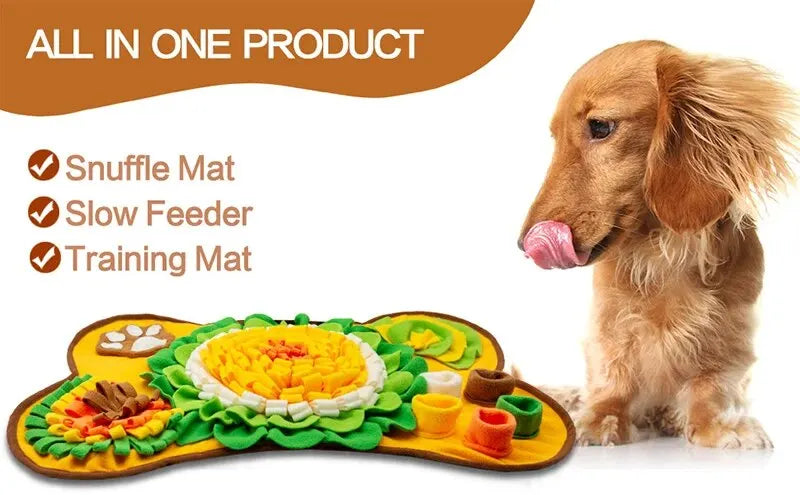 New Pet Smell Mat Foraging Smell Training Blanket Entertainment Interactive Dog Slow Food Mat Training Educational Pet Toys