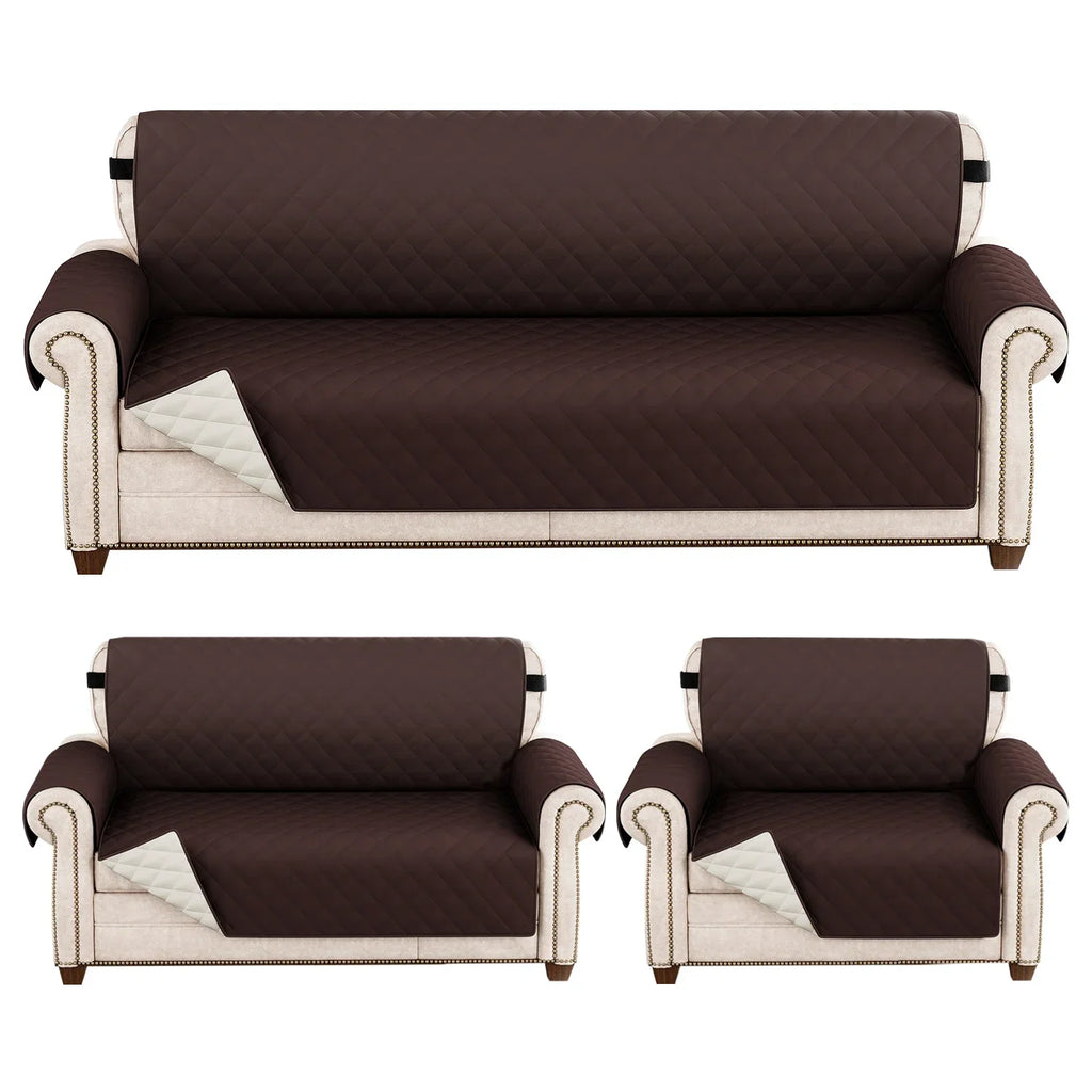 1pc Waterproof Pet-Friendly Sofa Cover with Diamond Pattern Design - Easy Clean, Modern Slipcover for Living Room & Office Decor