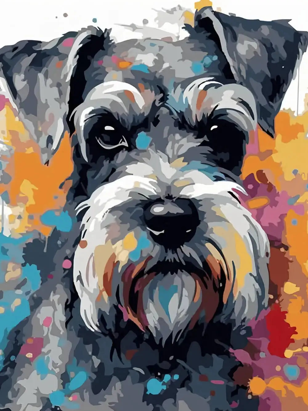 DIY Coloring By Numbers Dog Digital Oil Painting Animal Puppy Paint By Number Kits Picture Artcraft On Canvas Handpainted Gift