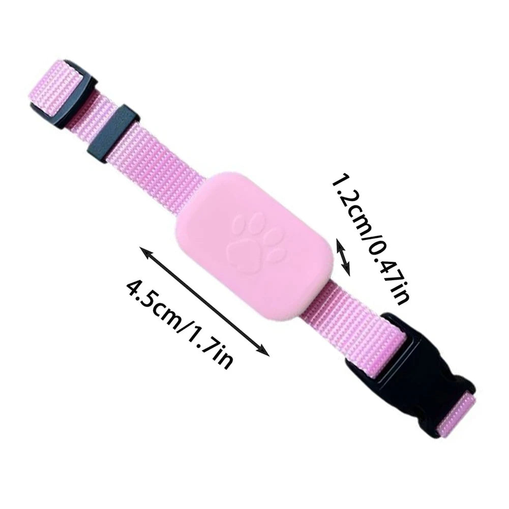 Pet GPS Tracker with Adjustable Collar Smart Pet Locator Cat Tracker for Dogs & Cats (Compatible with iOS/Android)