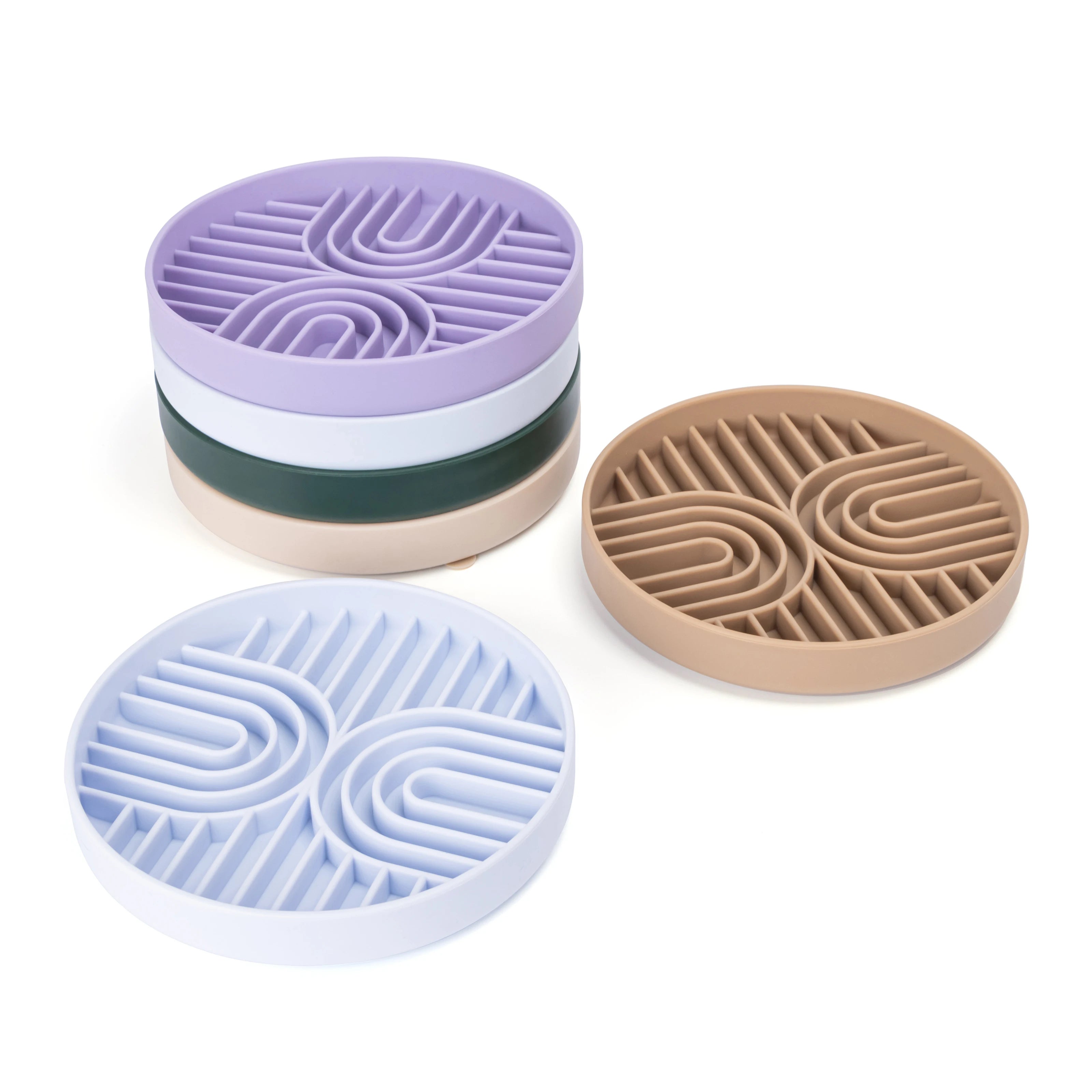 Slow Feeder Disperses Attention, Suitable for High-Energy Pets, Anxiety, Boring and Calming The Perfect Paving Mat Is Suitable for Snacks, Food, Peanut Butter and Yogger. Pet Feeding Pet Slow Food Plate, Dog and Cat