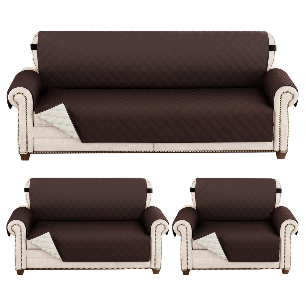 1pc Waterproof Pet-Friendly Sofa Cover with Diamond Pattern Design - Easy Clean, Modern Slipcover for Living Room & Office Decor