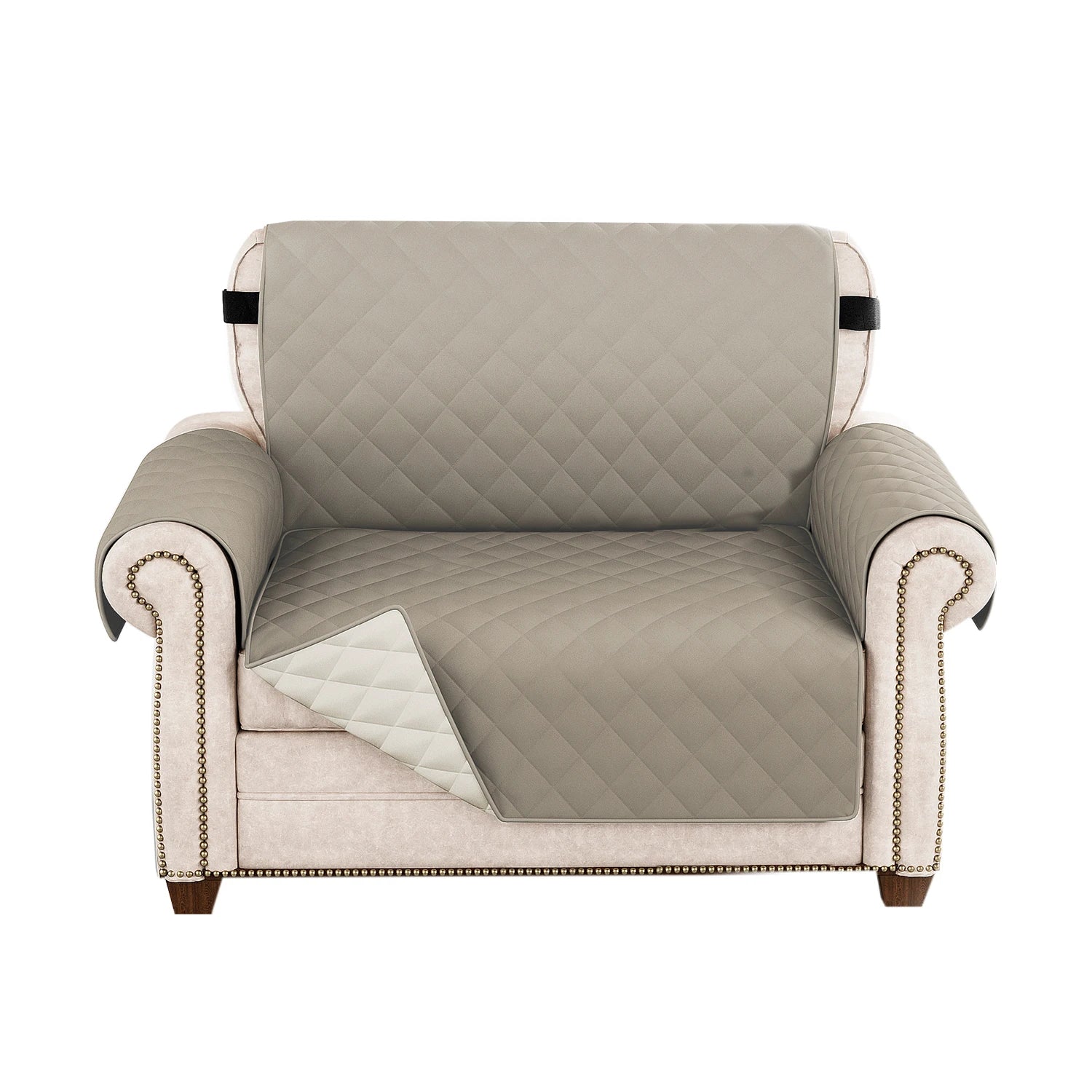 1pc Waterproof Pet-Friendly Sofa Cover with Diamond Pattern Design - Easy Clean, Modern Slipcover for Living Room & Office Decor