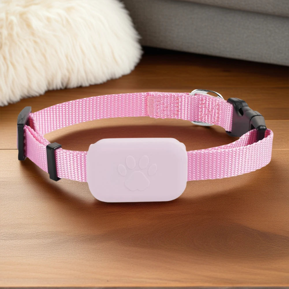 Pet GPS Tracker with Adjustable Collar Smart Pet Locator Cat Tracker for Dogs & Cats (Compatible with iOS/Android)