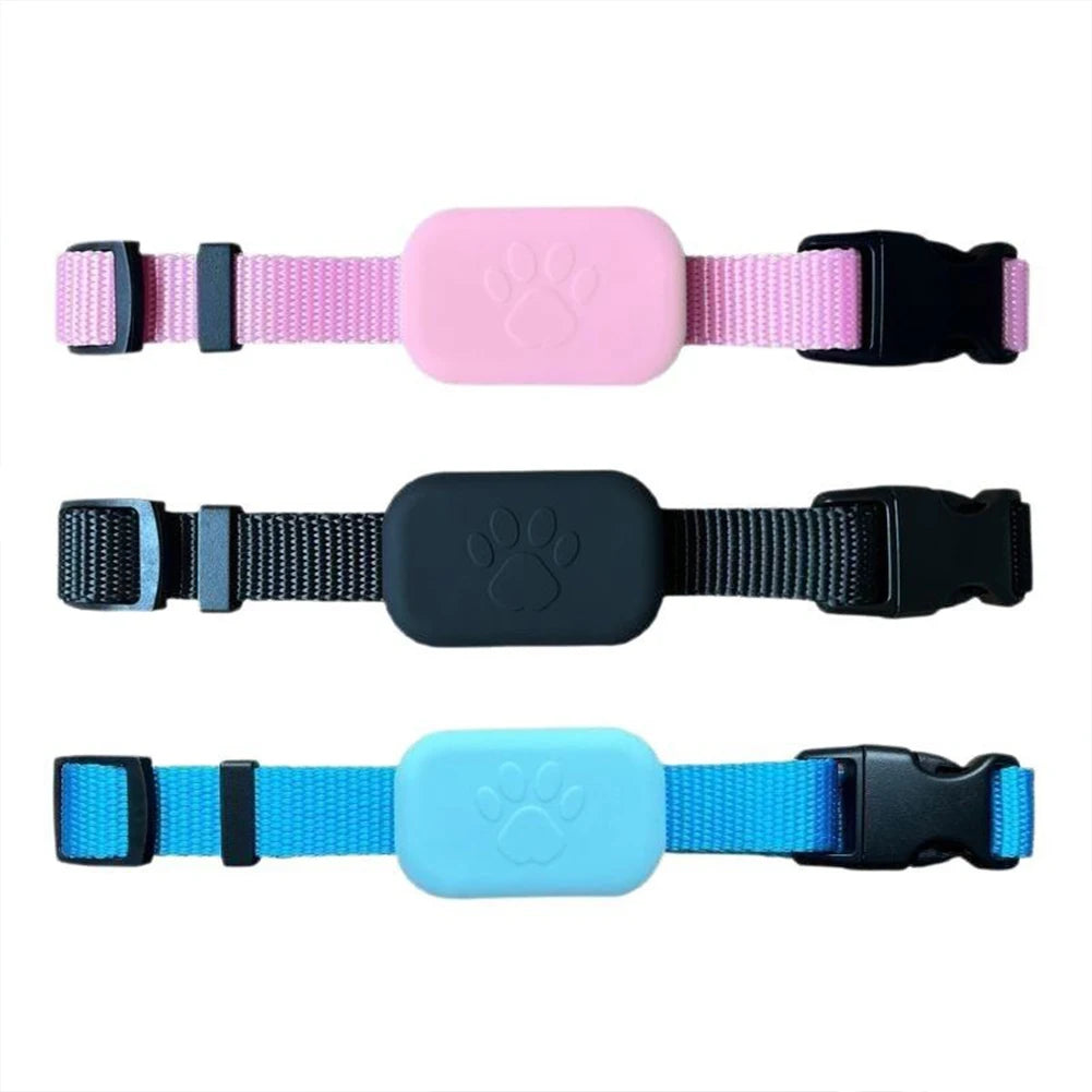 Pet GPS Tracker with Adjustable Collar Smart Pet Locator Cat Tracker for Dogs & Cats (Compatible with iOS/Android)