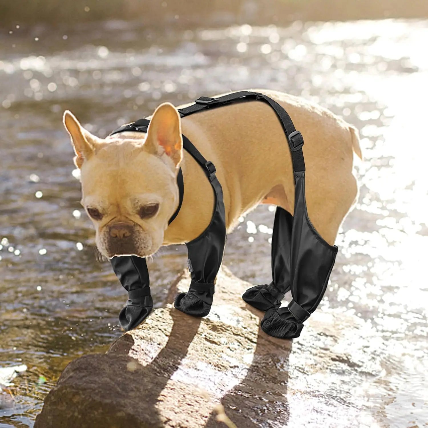 2025 Best Anti-Slip Dog Shoes Pet Paw Protector Dog Rain Booties, Dirty-proof & Anti-fall Dog Outdoor Dog Suspender Sock Shoes