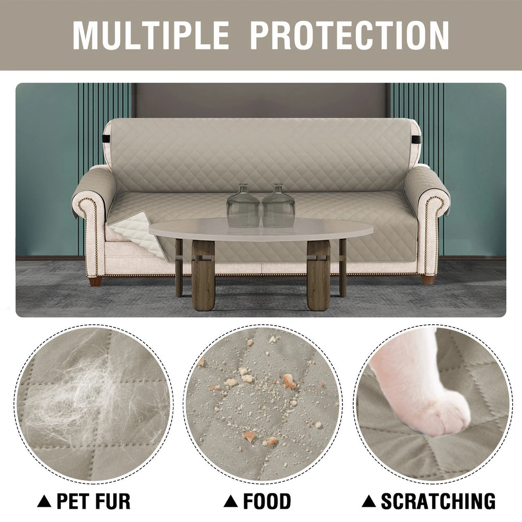 1pc Waterproof Pet-Friendly Sofa Cover with Diamond Pattern Design - Easy Clean, Modern Slipcover for Living Room & Office Decor