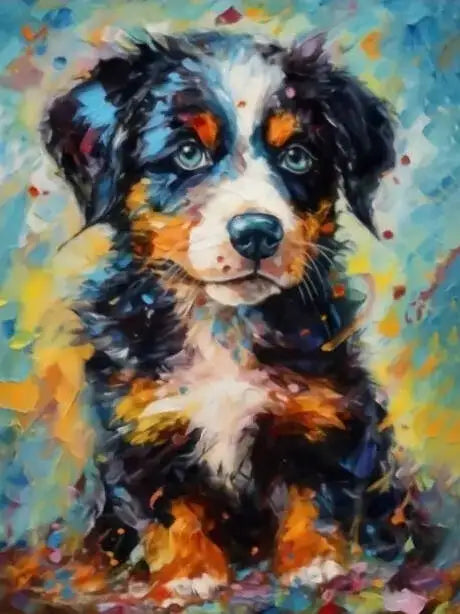 DIY Coloring By Numbers Dog Digital Oil Painting Animal Puppy Paint By Number Kits Picture Artcraft On Canvas Handpainted Gift