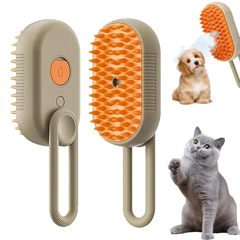 Pet Spray Hair Comb Pet Hair Remover Cleaning Brush Cats Grooming Dog Accessories Tools Dematting Water Mist Humidifier Comb
