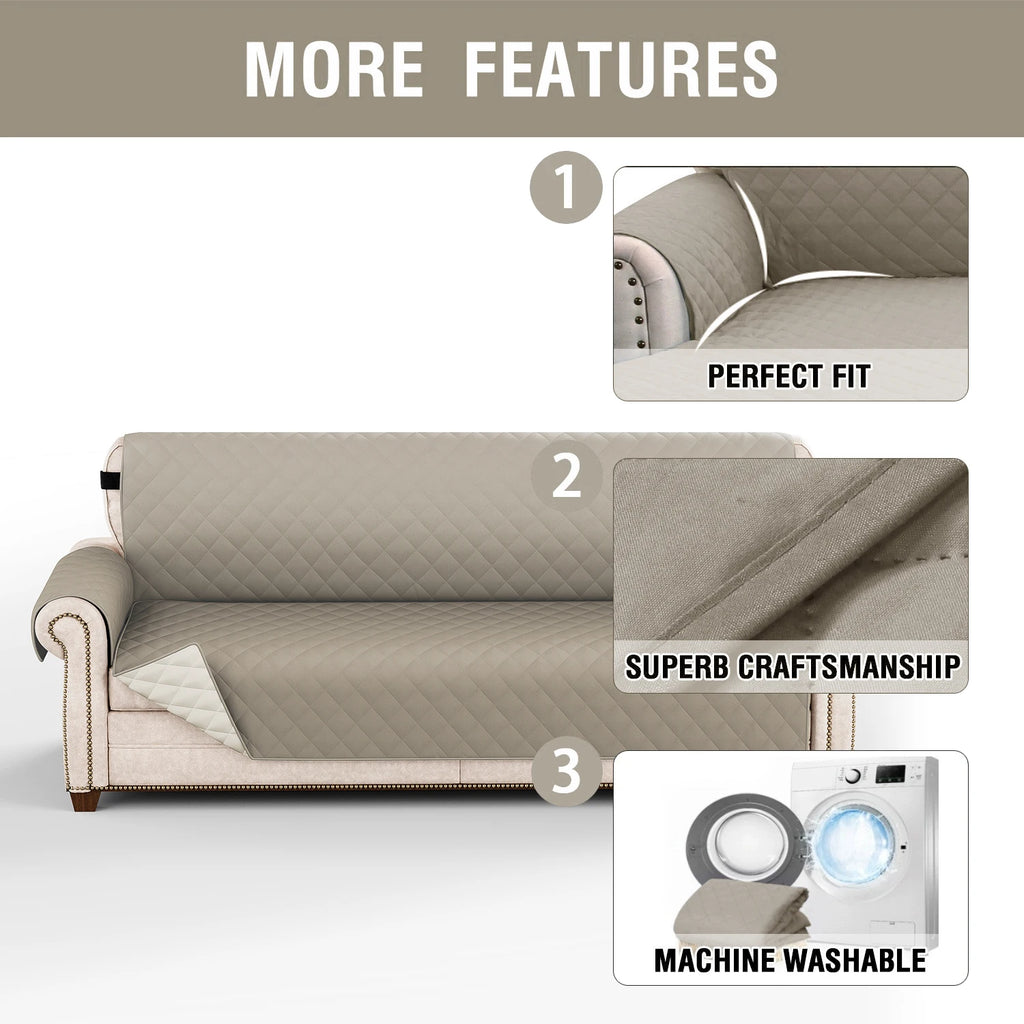 1pc Waterproof Pet-Friendly Sofa Cover with Diamond Pattern Design - Easy Clean, Modern Slipcover for Living Room & Office Decor