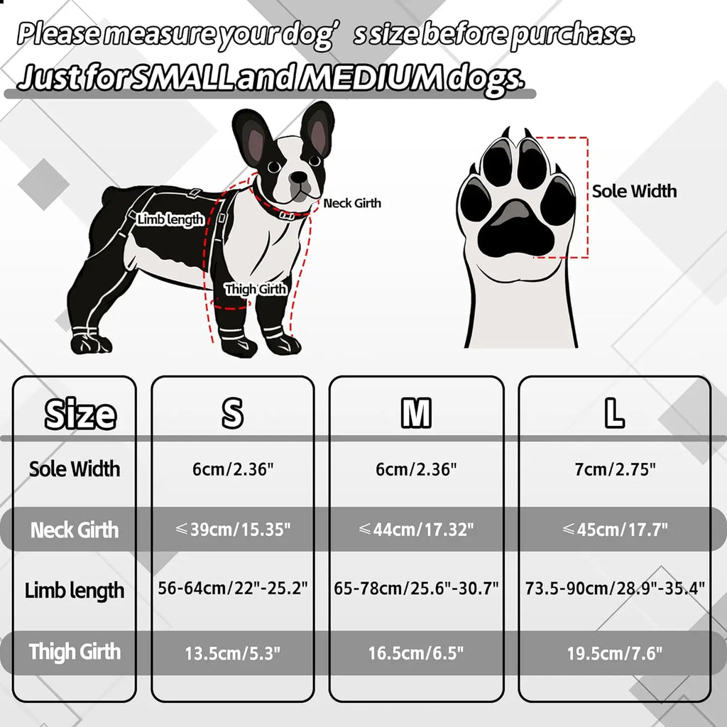 2025 Best Anti-Slip Dog Shoes Pet Paw Protector Dog Rain Booties, Dirty-proof & Anti-fall Dog Outdoor Dog Suspender Sock Shoes